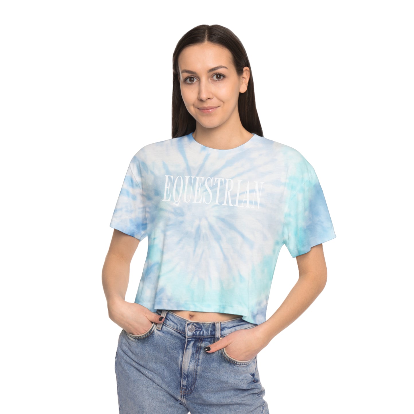 Equestrian Tie-Dye Crop Tee