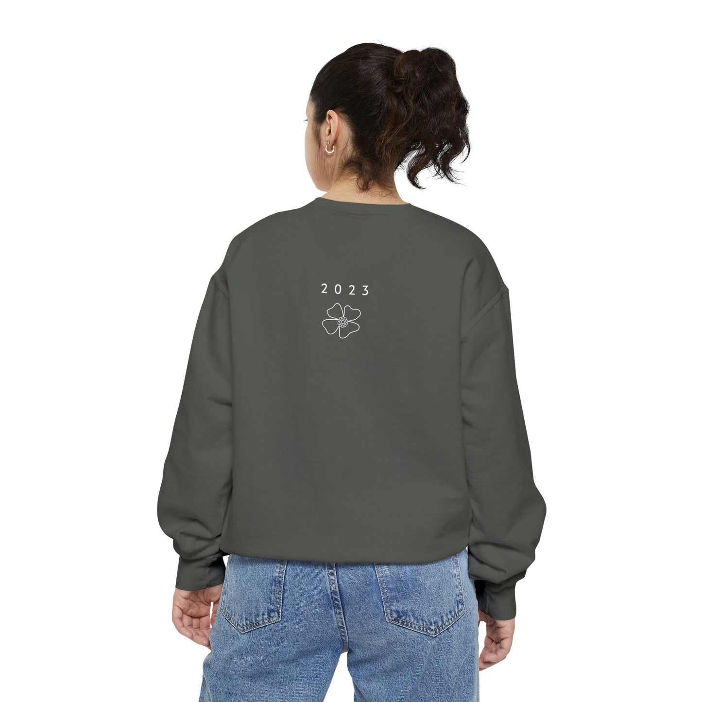 2023 Green Shavings Comfort Colors Sweatshirt - Plain Back