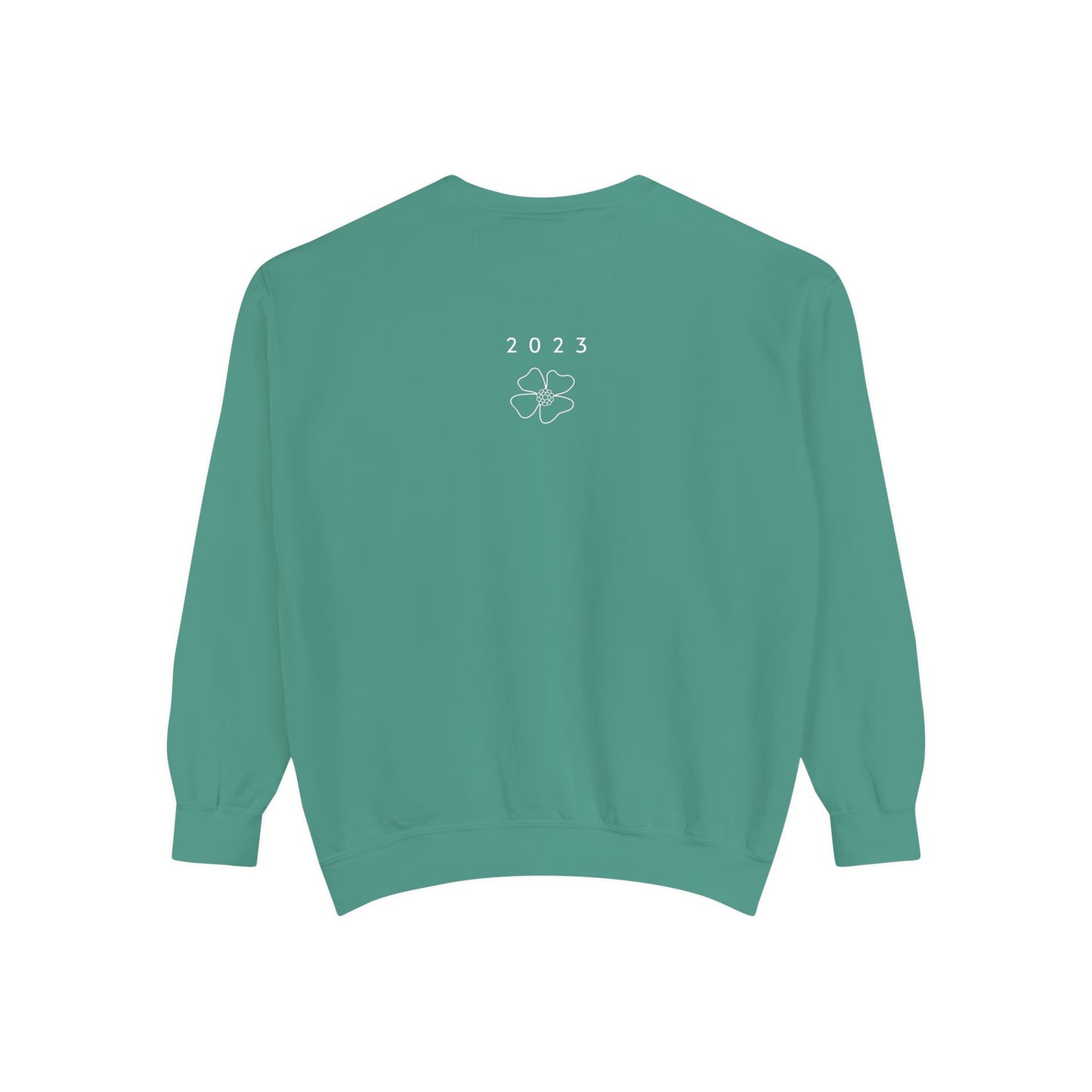 2023 Green Shavings Comfort Colors Sweatshirt - Plain Back