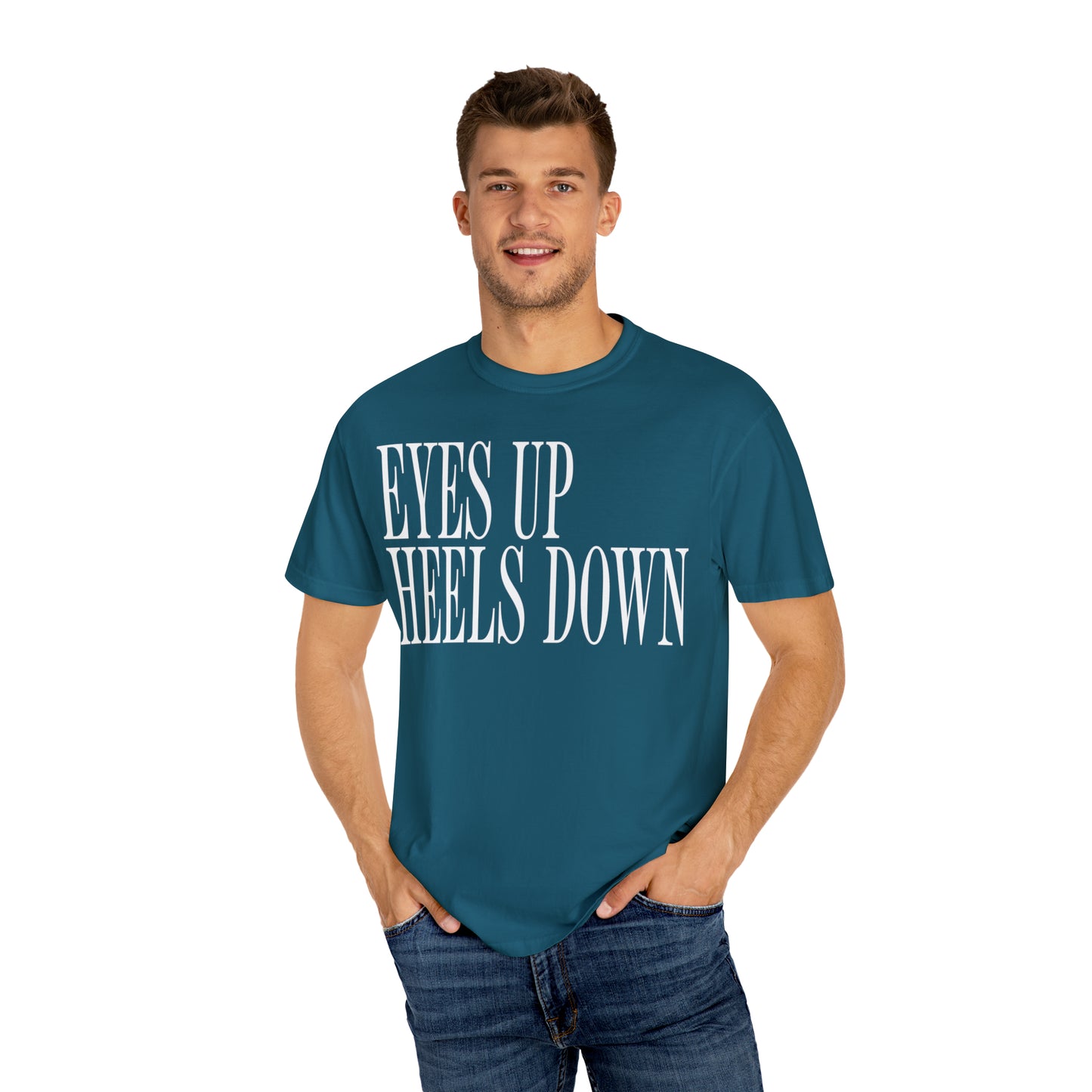 Eyes Up Heels Down Tee